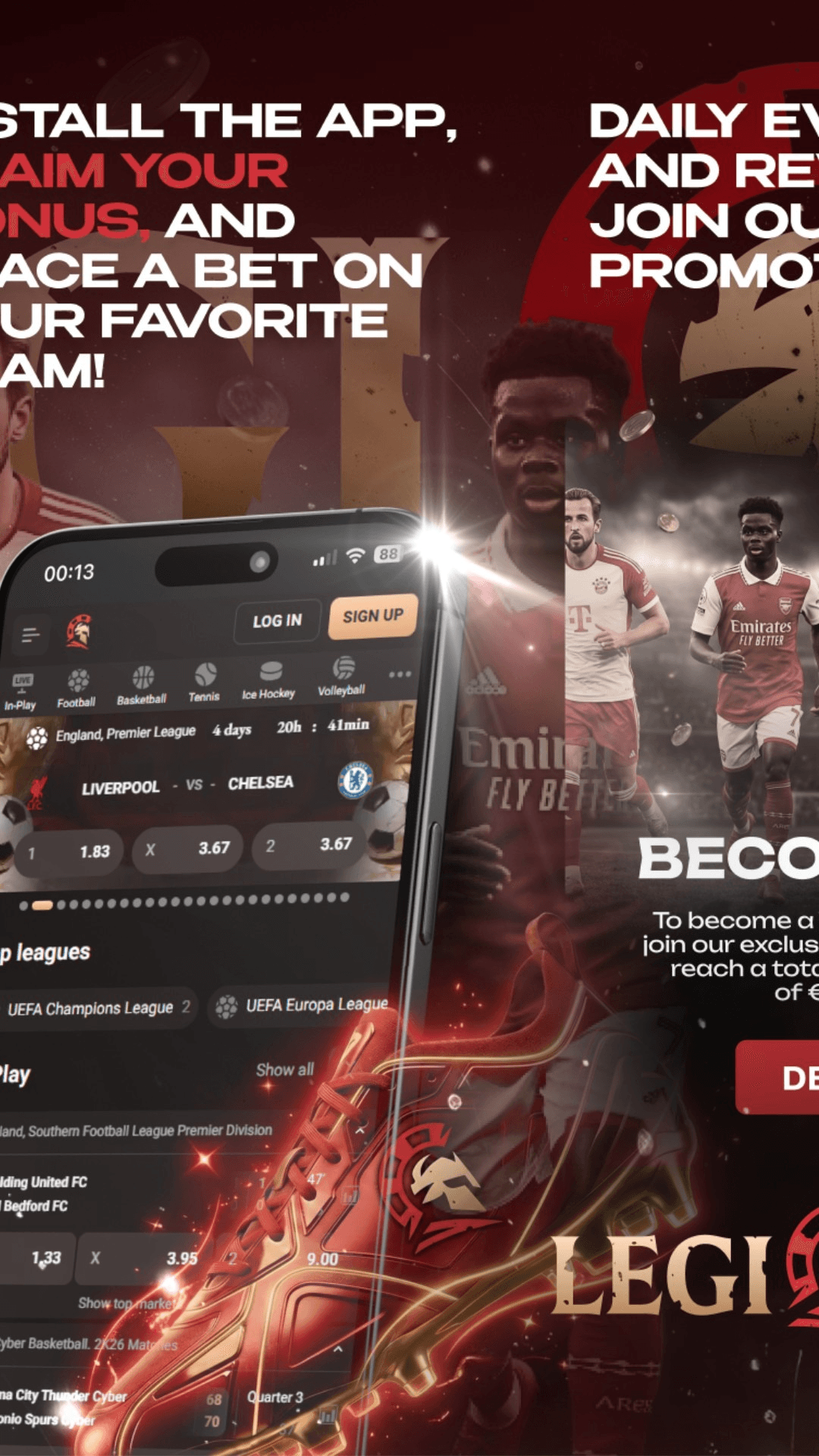 LegionBet Sport Screenshot